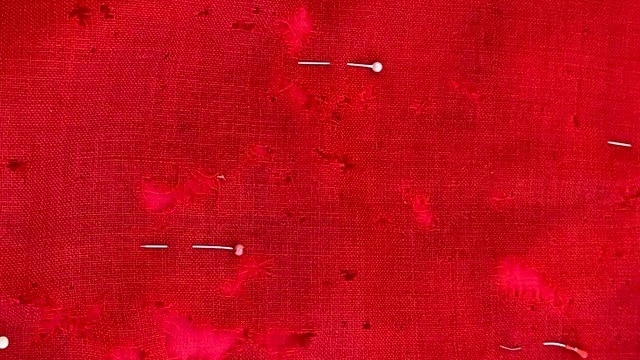 A section of the South Coast Waratahs red ensign before conservation. 