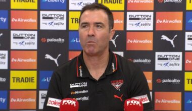 ‘Cry me a river’: Coach’s blatant swipe at rivals as Bombers begin to ‘bridge the gap’