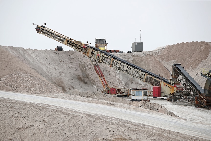 machinery at a russian potash fertiliser processing plant