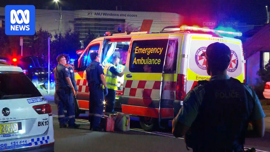 Man shot by police after allegedly ramming car at officer in Sydney's south-west