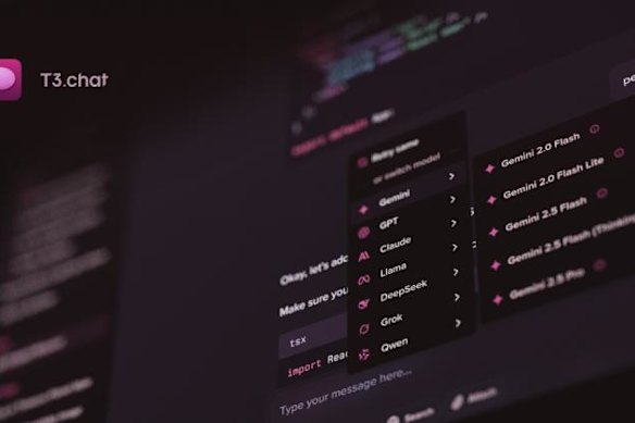 T3 chat lets you talk to dozens of AI models from one dashboard.
