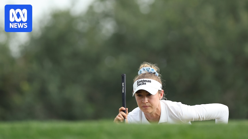 Nelly Korda ties Chevron Championship's 54-hole record despite late struggles in third round