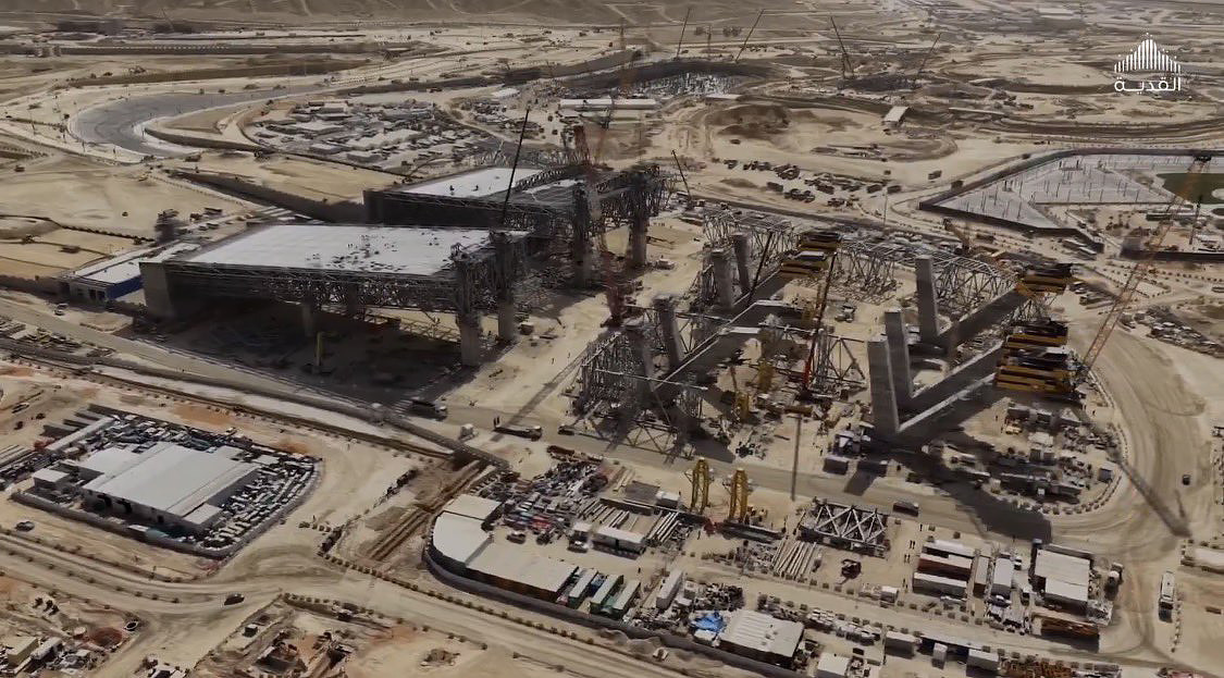 Saudi Arabia’s staggering 20-storey F1 corner takes shape