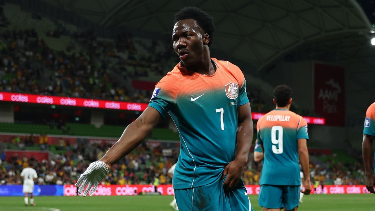 Irankunda's Socceroos teammates in awe: 'World at his feet'