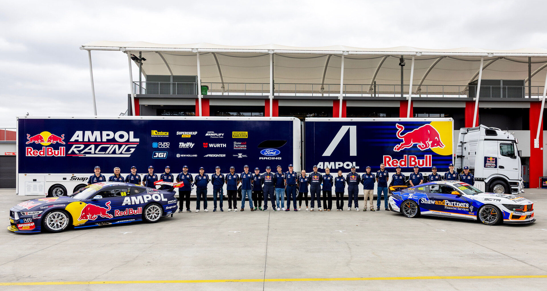 Triple Eight Supercars team co-owner Earl Evans drives Mustang