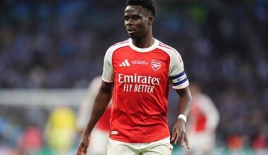Bukayo Saka 'sits on same table' as Vini Jr, Rodrygo, Raphinha - Gabriel Jesus