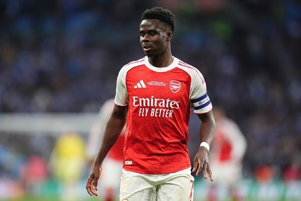 Bukayo Saka 'sits on same table' as Vini Jr, Rodrygo, Raphinha - Gabriel Jesus