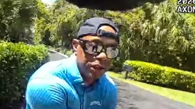 Bodycam footage shows golfer nodding off in patrol car