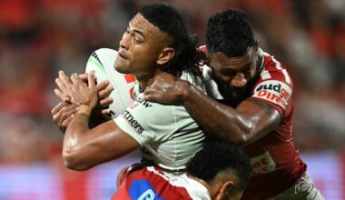 Kieran Foran’s priceless advice for Manly’s demolition man Haumole Olakau’atu