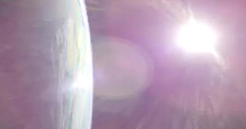 NASA's Orion spacecraft snapped this photo of Earth as it fired its engines heading toward the moon. Photo: AP PHOTO