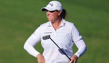 Lauren Coughlin leads by 5 at Shadow Creek in windy round