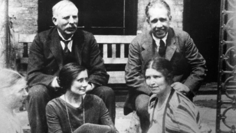 Ernest Rutherford, Niels Bohr, Rosa Oliphant, Mary Rutherford, Margrethe Bohr