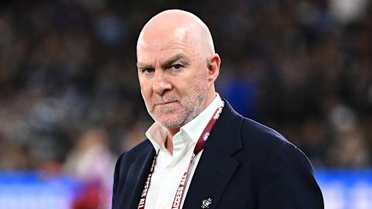 Carlton chief executive Graham Wright after his club’s loss to North Melbourne on Good Friday.