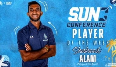 Alam Grabs Sun Conference Tennis Player of the Week Honors