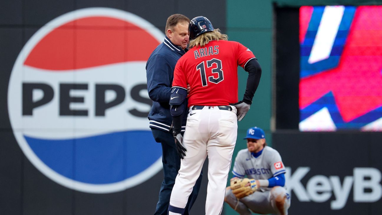 Guardians' Gabriel Arias exits due to hammy, testing to come