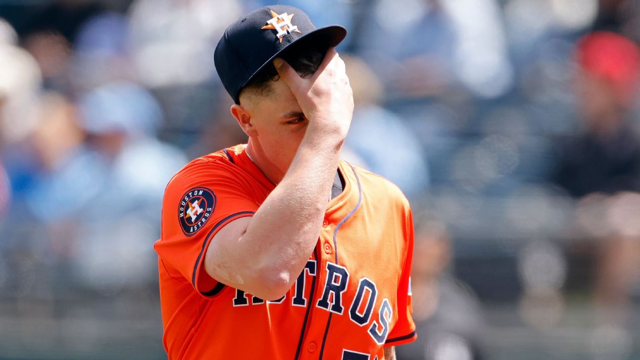 Astros' Hunter Brown diagnosed with Grade 2 shoulder strain