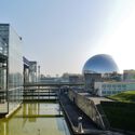 La Géode at the Parc de la Villette, Paris, April 2017. Image © Zairon via Wikipedia CC BY-SA 4.0 Parc de la Villette Opens New Urban Farm and Rewilded Landscapes in Paris - Image 3 of 5