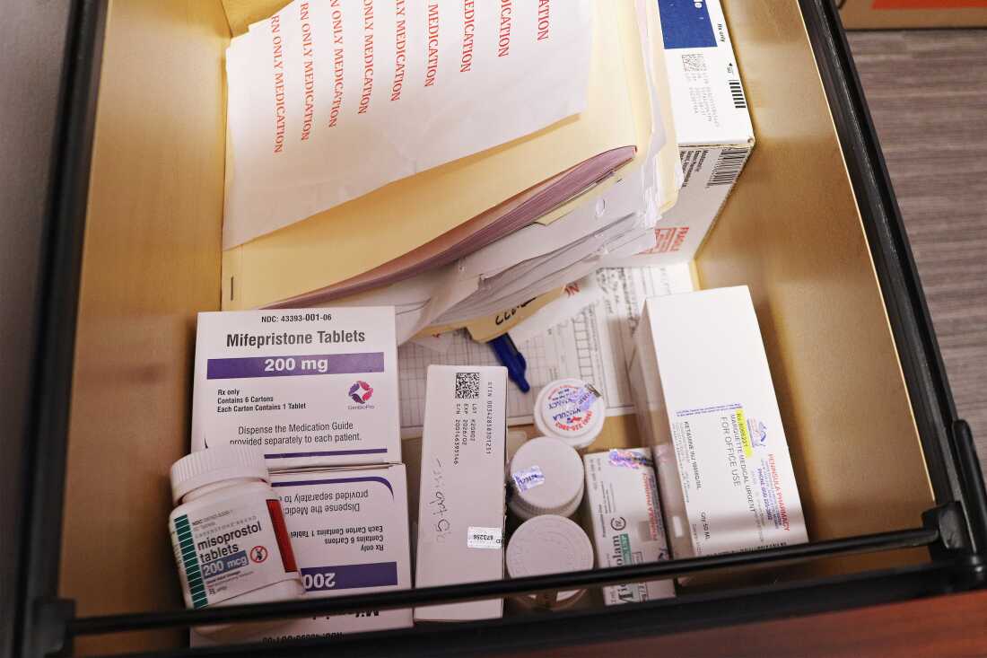 Mifepristone and misoprostol, the drugs used in medication abortions, are kept on hand at Marquette Medical Urgent Care in Michigan. Shawn Brown knew from her years working as an emergency medicine physician that medication abortions aren’t complicated to provide. “Clinically, I was never worried about it,” she says. “It’s first-trimester miscarriage management.”