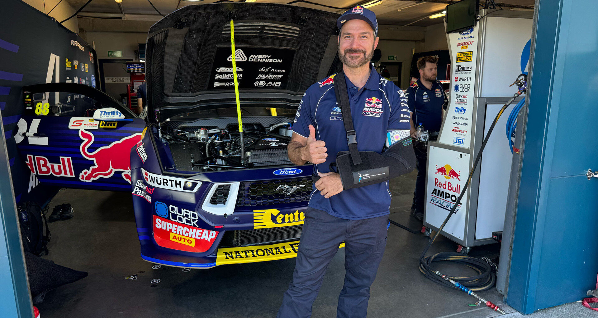 Supercars team boss explains nasty home renovation injury