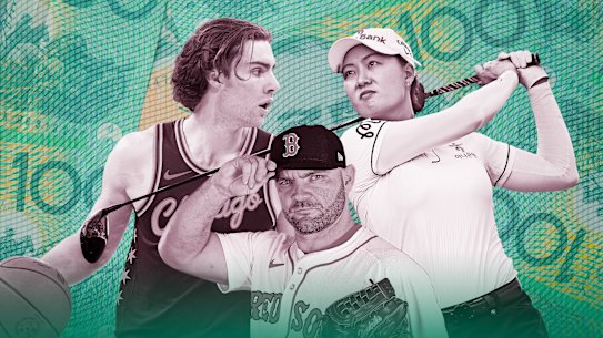 Top earners: Josh Giddey, Liam Hendriks and Minjee Lee.