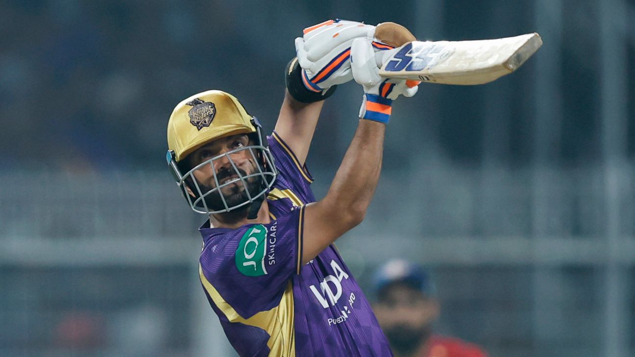 KKR's Raghuvanshi, Rahane in top five of Orange Cap race