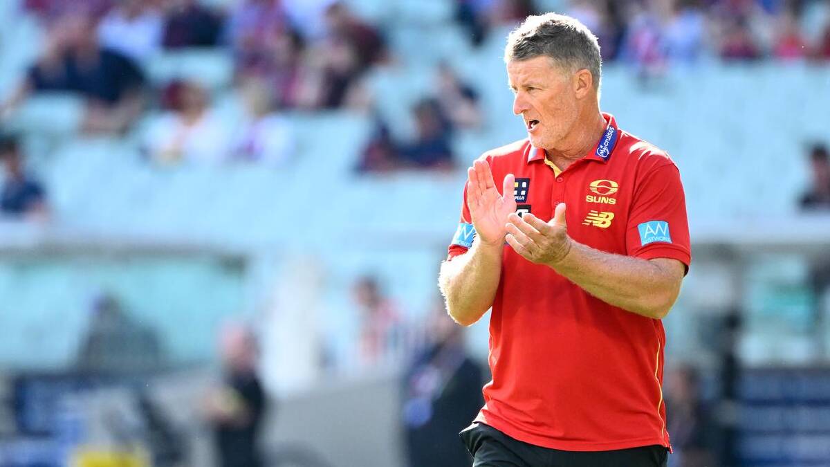 Gold Coast coach Damien Hardwick says the Suns aren't up with the AFL's best teams yet. (Adam Trafford/AAP PHOTOS)