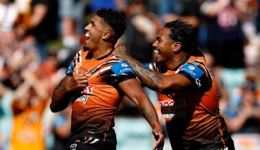 Tigers and Knights have seven wooden spoons from the past 11 years. Today they battle to be on top of the ladder