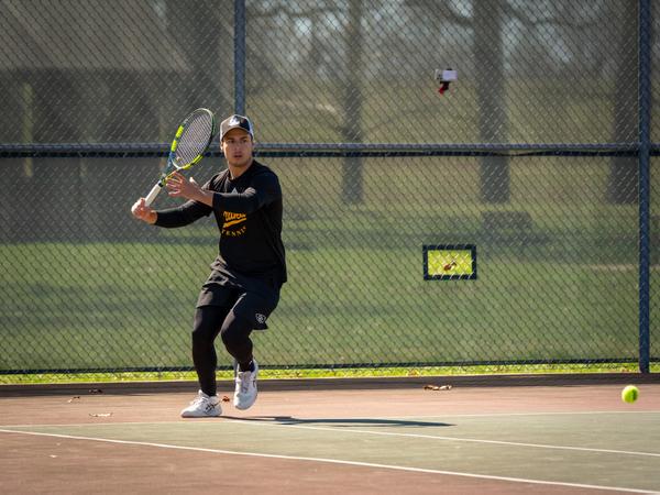 Men's Tennis Slides Past Friends, 4-3