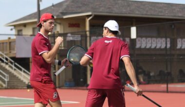 No. 15 Men's Tennis Sweeps UMSL 7-0