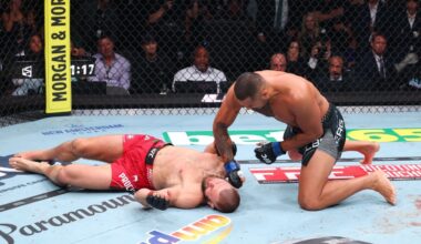 Badly hobbled, Ulberg stuns Prochazka in wild KO at UFC 327