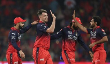MI opt to chase and make two changes; no Hazlewood for RCB