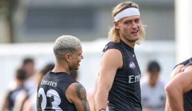 Collingwood Magpies bristle over ‘silly’ fears of decline, as skipper Darcy Moore insists flag tilt still possible
