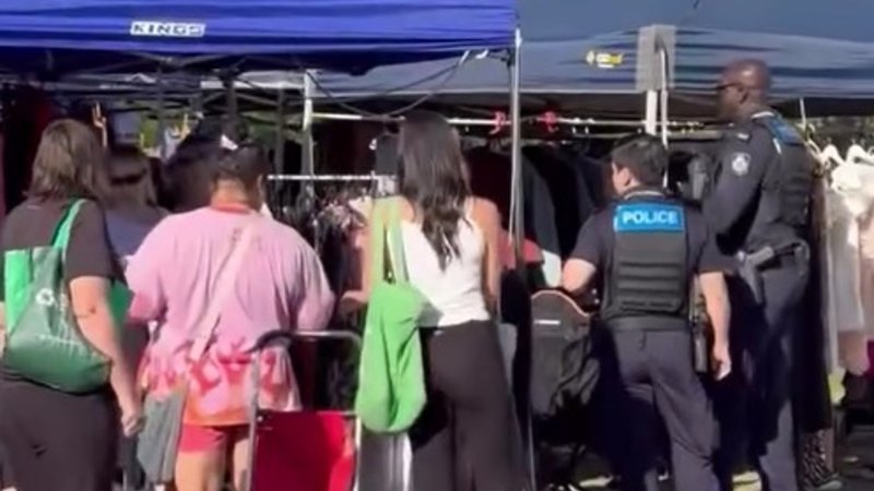 Police called to second-hand market, showground accuses organiser of trespass