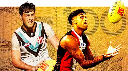 Zak Butters and Nasiah Wanganeen-Milera.