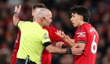 Michael Carrick labels Lisandro Martinez red card decision 'one of worst he's ever seen'