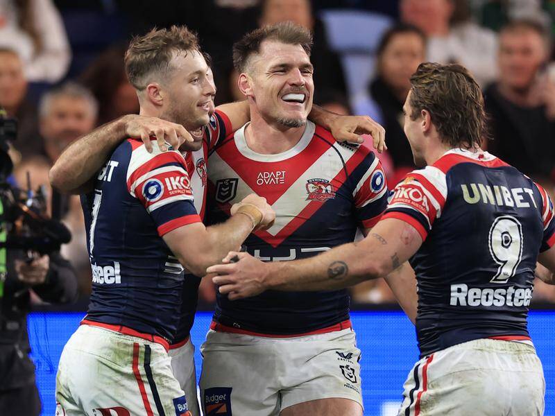 Angus Crichton (centre) is not surprised by Newcastle's resurgence under coach Justin Holbrook. Photo: Mark Evans/AAP PHOTOS