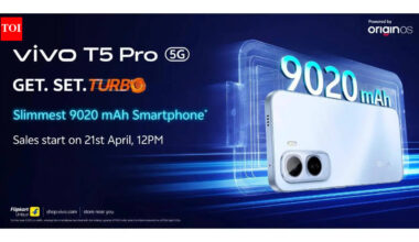 Vivo T5 Pro with 9,020 mAh battery and 90W fast charging support launched in India: Price, specs and more |