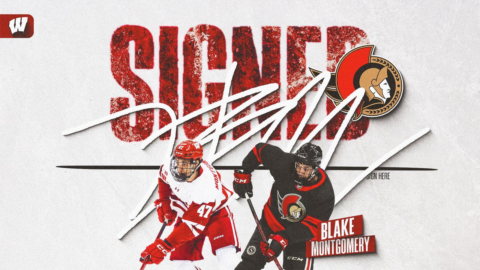 Goal celebration at the Frozen Four in Las Vegas