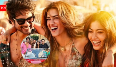 Cocktail 2: 'The party it was': Shahid Kapoor drops BTS glimpses from 'Cocktail 2' sets with Kriti Sanon and Rashmika Mandanna | Hindi Movie News