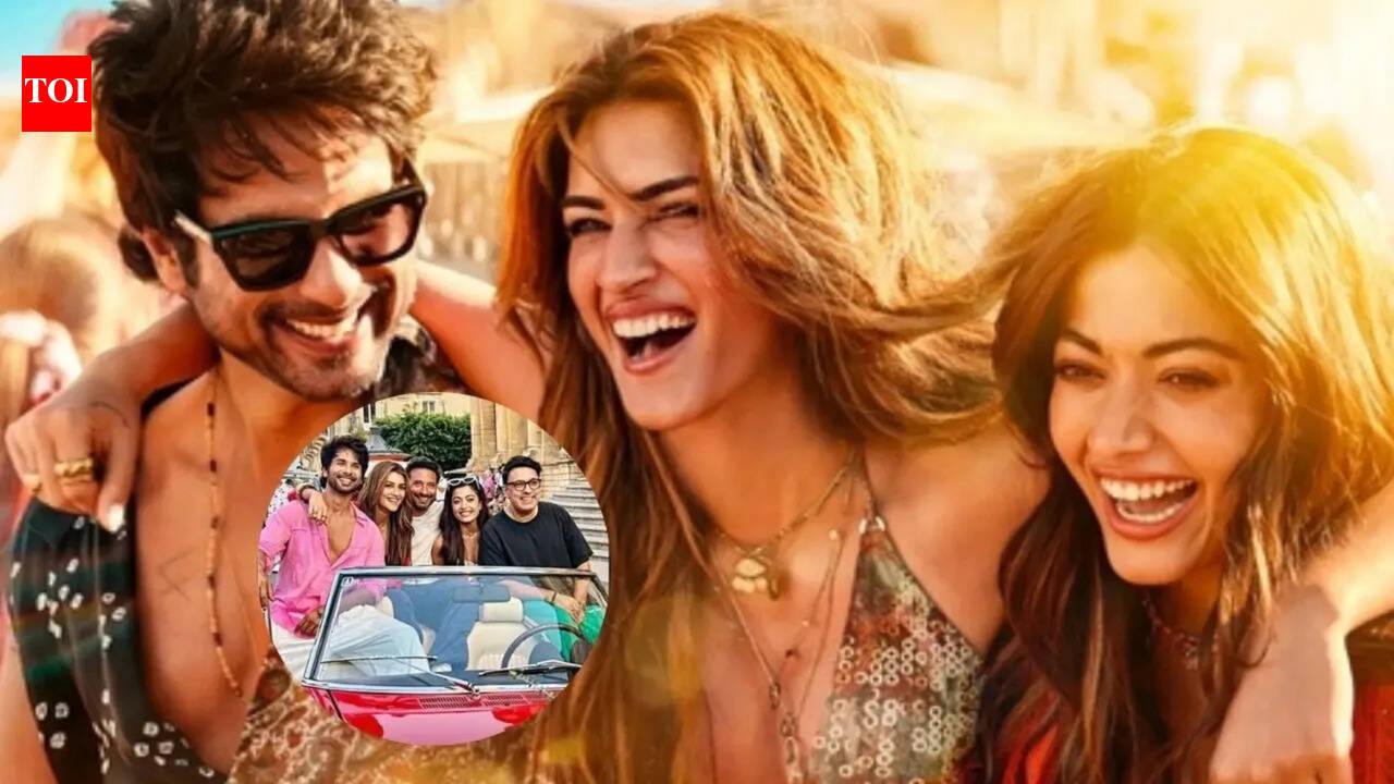 Cocktail 2: 'The party it was': Shahid Kapoor drops BTS glimpses from 'Cocktail 2' sets with Kriti Sanon and Rashmika Mandanna | Hindi Movie News