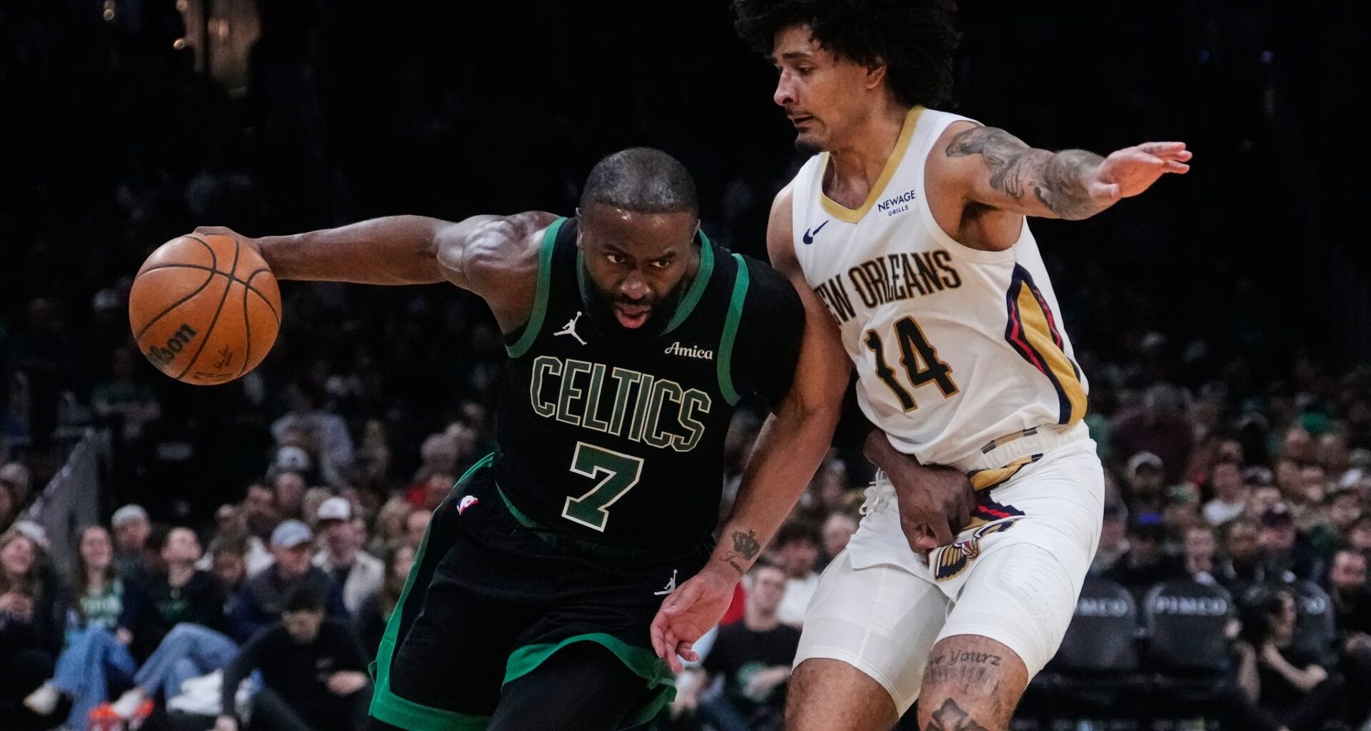 With Jaylen Brown leading and Jayson Tatum back, Celtics are whole again and NBA title contenders