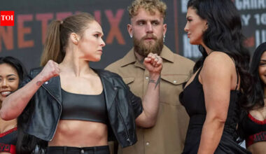 Ronda Rousey Andand Gina Carano: “Respect between these two”: Ronda Rousey and Gina Carano’s warm press conference moment steals the spotlight ahead of blockbuster Netflix MMA showdown | International Sports News