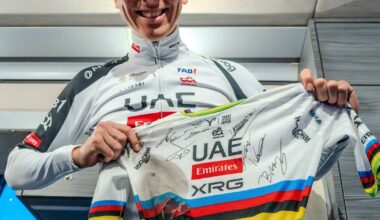 Pogačar Sanremo jersey raises record amount