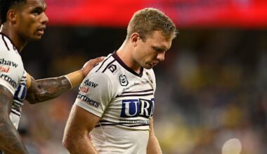 Tom Trbojevic injured again as Manly thrash Cowboys