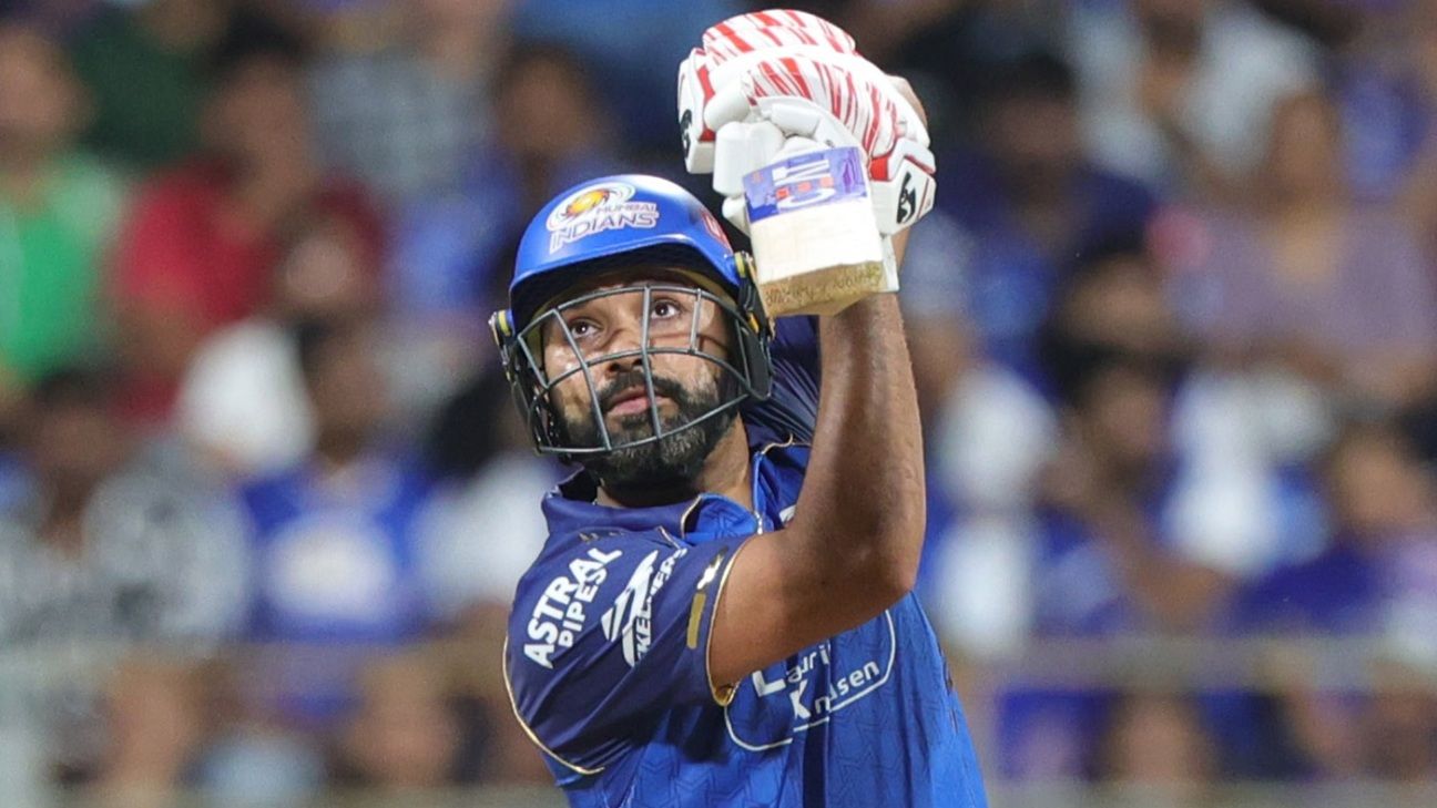 Rohit and Santner miss out for Mumbai Indians against Punjab Kings