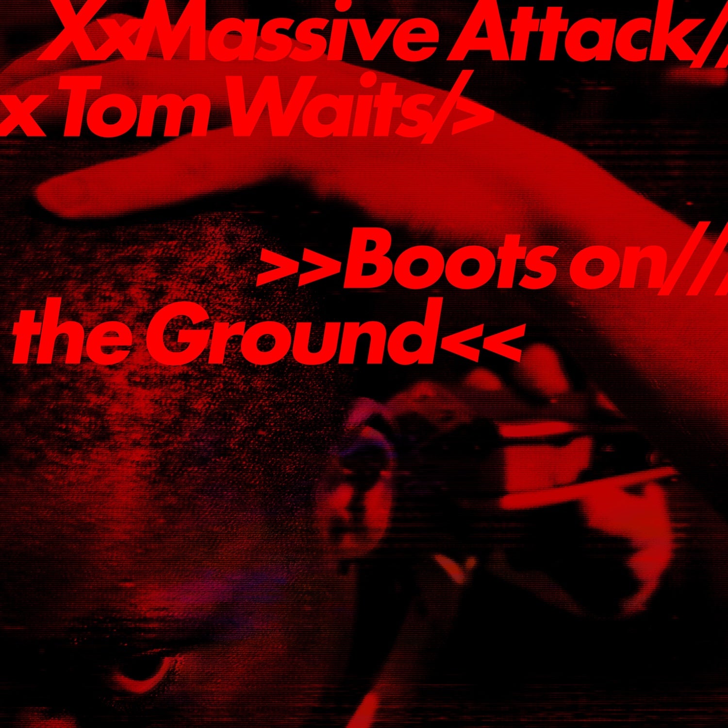 The cover art for ‘Boots on the Ground’ by Massive Attack and Tom Waits