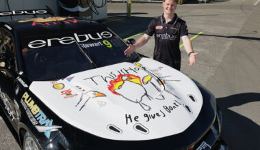 Supercars news: Child’s knife-wielding goose drawing added to Erebus Camaro