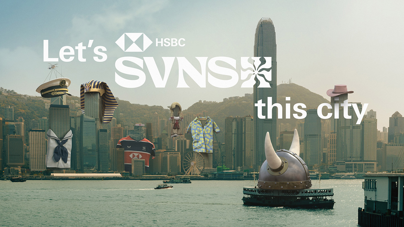 HSBC and 160over90 transform Hong Kong skyline into super fans for Rugby Sevens