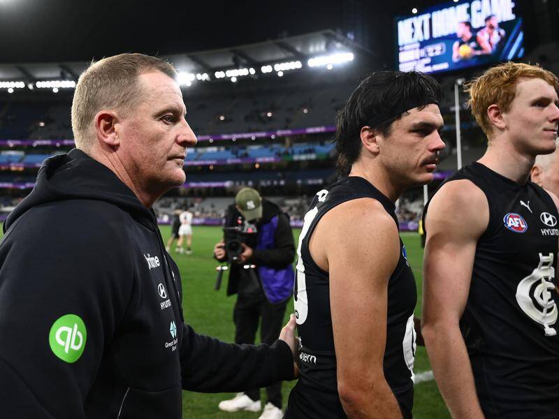 Michael Voss says they are supporting and working with Elijah Hollands after his off night. Photo: Joel Carrett/AAP PHOTOS