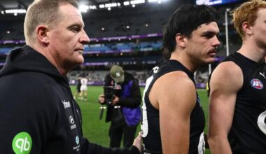 Michael Voss says they are supporting and working with Elijah Hollands after his off night. Photo: Joel Carrett/AAP PHOTOS